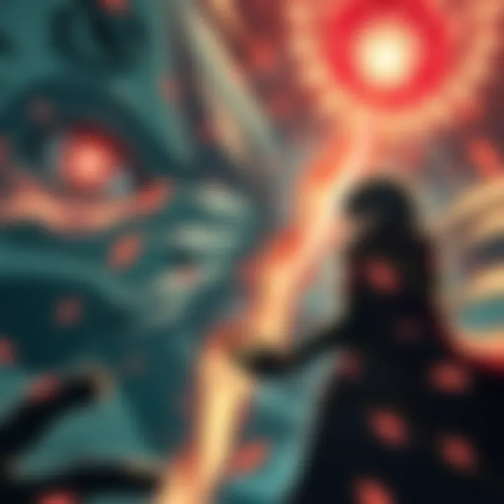 A character preparing for a confrontation with Salem, depicting an intense atmosphere of determination and fear, with mystical elements representing ascension around them.