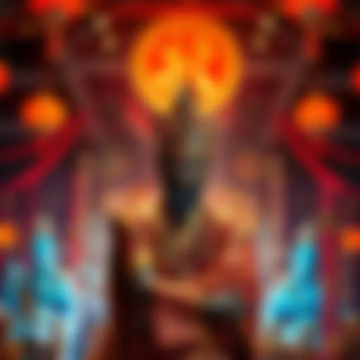 A vibrant Ashura art piece showcasing unique styles and expressions of art, featuring familiar poses with fresh interpretations.