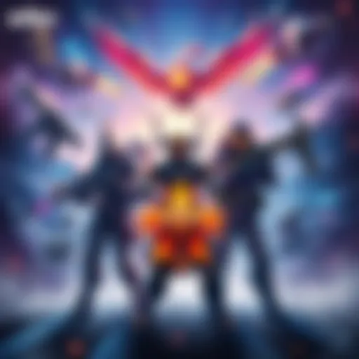 A digital illustration of various star level units working together to form a strong team, showcasing tactical gameplay elements.