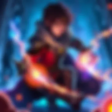 Asta healing a character Asta uses his magic to heal a character's leg while ignoring another character's injured arm in a magical setting.