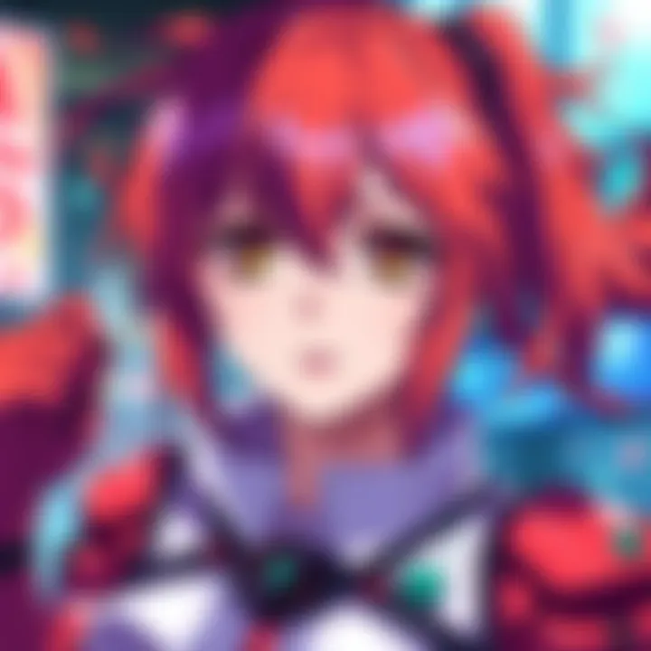 Colorful fanart of Asuka, showcasing her design and personality created by talented anime artists in 2026