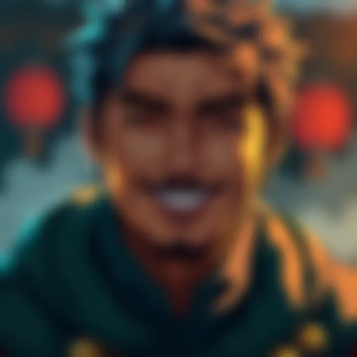 Asuma with a warm smile, appearing friendly and approachable, making people question his true nature.