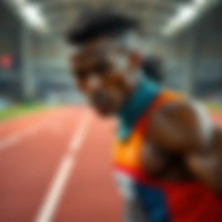 Ida training on a track, showcasing a determined expression, preparing for a competition after experiencing a quirka wakening.