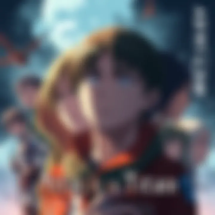 Main characters from Attack on Titan showing various expressions and emphasizing their personalities.