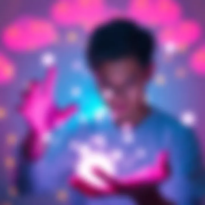 Aura Farming Techniques A person practicing aura farming with glowing orbs around them, showcasing effective strategies to enhance aura collection.