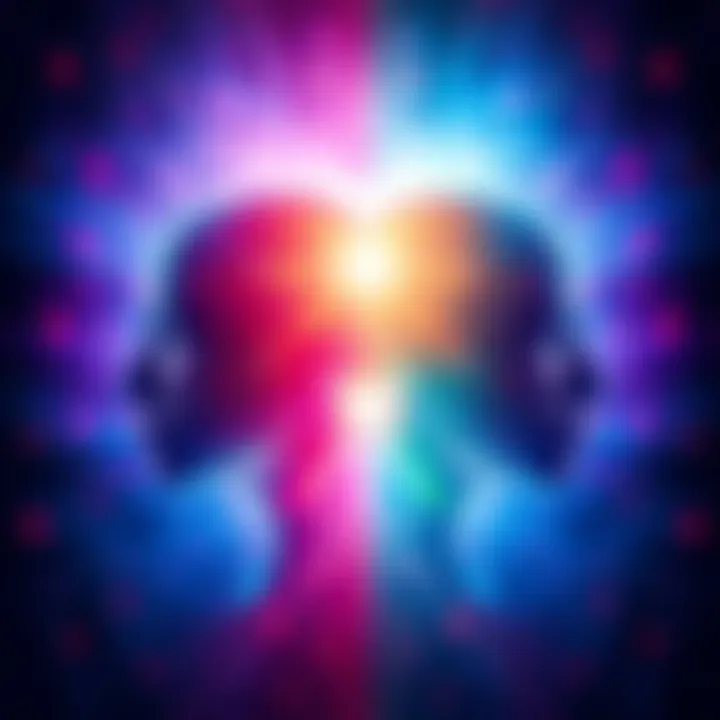 Two aura styles side by side Comparison of two different aura styles, showcasing colors and designs