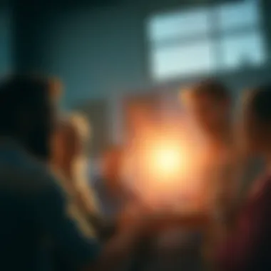 Authentic Connections Group of diverse people sharing their thoughts in an open circle, emphasizing authenticity and connection.