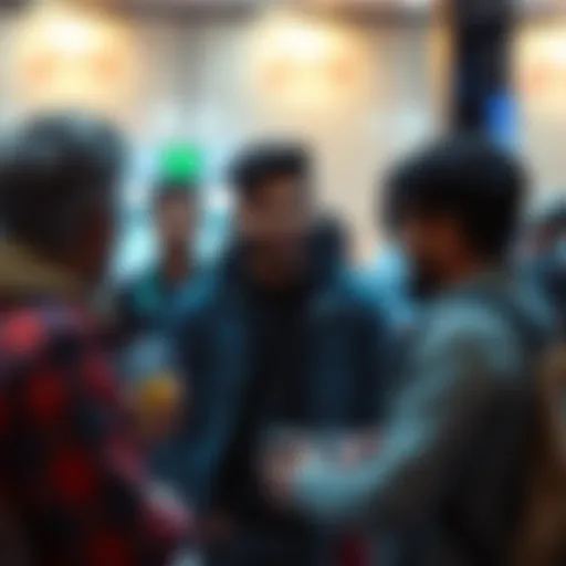 People discussing Azan's surprising height drop by 2 feet in a social setting.