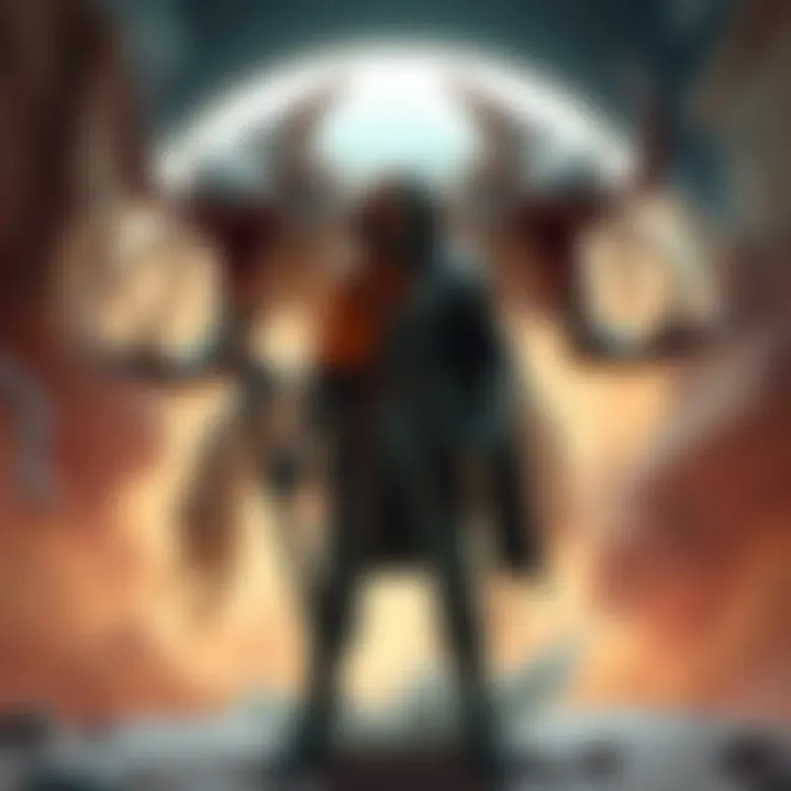 Babidi's soldier Pui Pui stands confidently, surrounded by a unique gravity field that enhances his combat skills against the powerful Viltrumites.