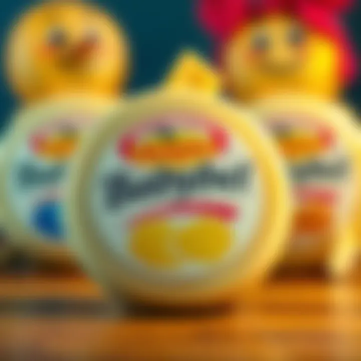 A creative meme featuring Babybel cheese, showcasing humor and a playful quest for sponsorship through colorful graphics and funny captions.