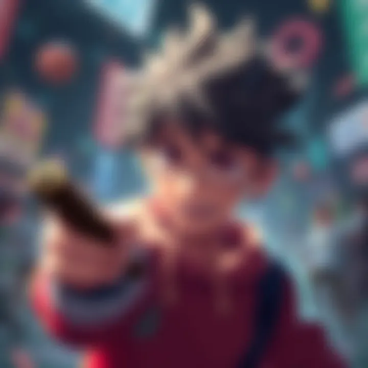 A collection of creative edits featuring the character Baki in various poses and styles, showcasing artistic talent.