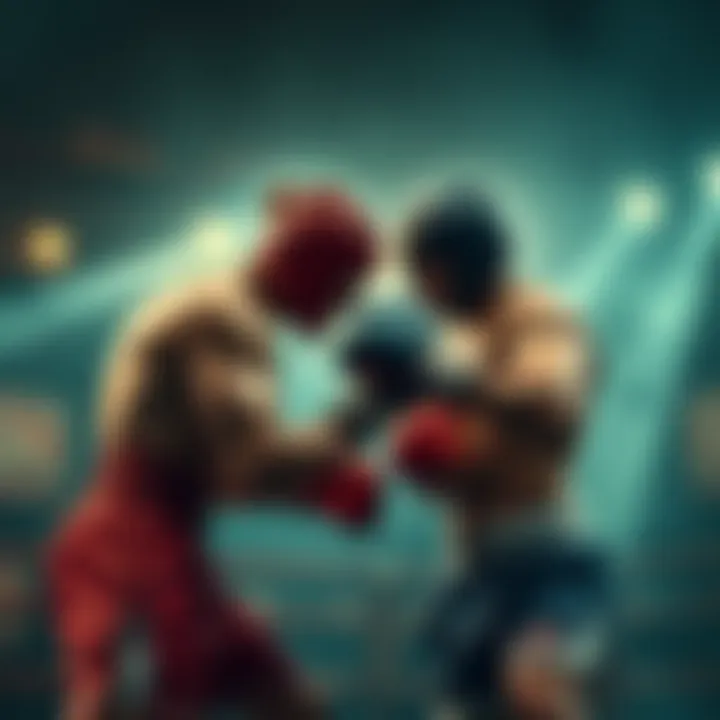 Intense Fight Scene in Baki A dramatic moment showing two fighters from Baki facing off, displaying intensity and determination during a disrespectful fight.