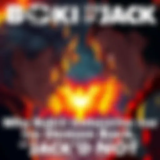 Baki and Jack face each other with intense expressions, showcasing their contrasting powers. Baki shows a powerful aura representing the Demon Back. The background hints at their family ties.