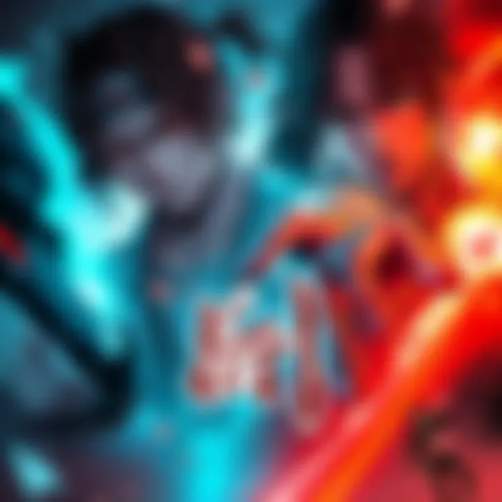 Cover image of Baki Rahen Chapter 61 showing intense character interactions and action scenes.