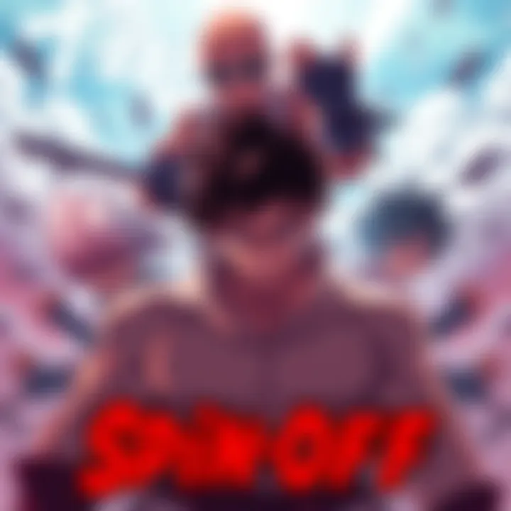 Baki Spin-Off Announcement A dramatic scene with characters from Baki ready for battle, symbolizing new adventures in the franchise.