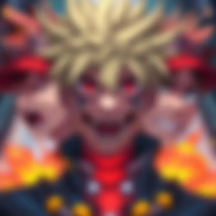 Bakugo showing a range of emotions, reflecting the divided opinions of fans on online forums.