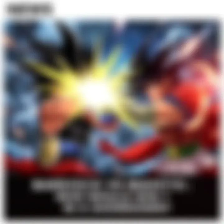 Bardock charging energy for an attack while Mahito prepares to regenerate, set in a dynamic combat scene