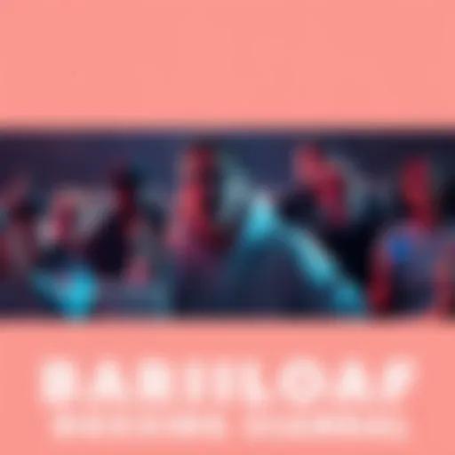 A digital representation of a doxxing scandal involving Bariloaf, featuring a shocked crowd and social media reactions.