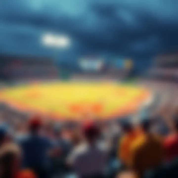 A lively baseball field filled with enthusiastic fans cheering at a game in 2026