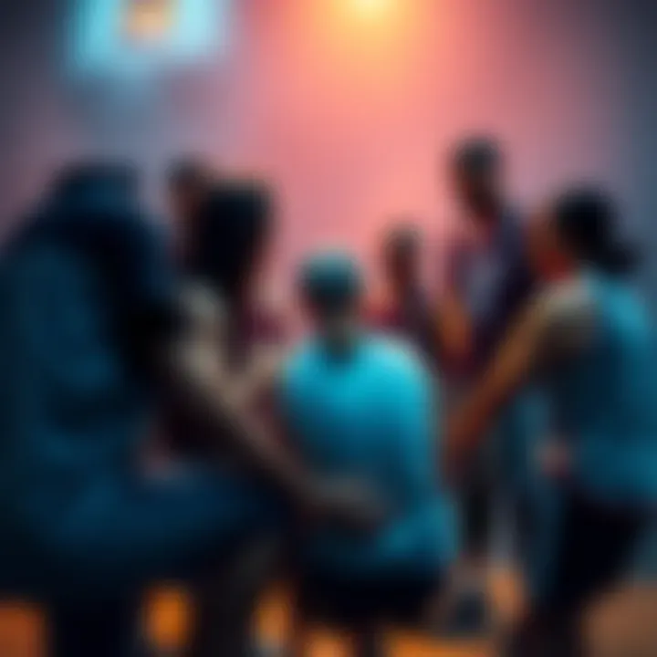 A basketball team huddled together, discussing game strategy with a focus on inside plays