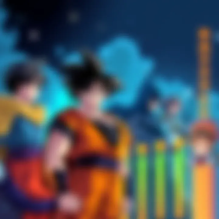 An illustration showing Goku and Batman alongside other characters in a ranking format, highlighting their Battle IQ scores.