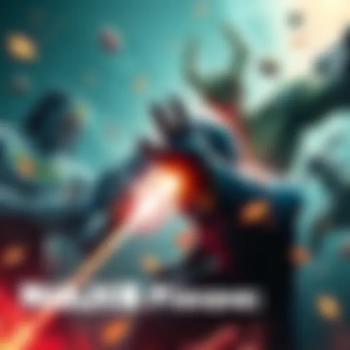 Characters from the Monster Association and JJK universe facing off in an intense showdown
