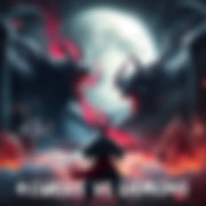 Four disaster curses from Jujutsu Kaisen face off against twelve Upper Moon Demons from Demon Slayer in a dramatic showdown