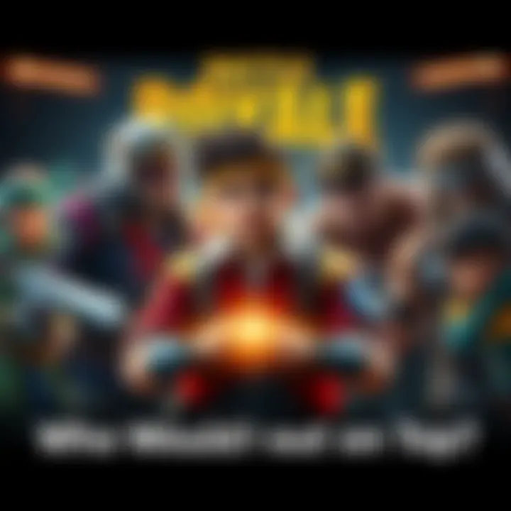 A group of diverse contenders preparing for a battle, showcasing different strengths and strategies.