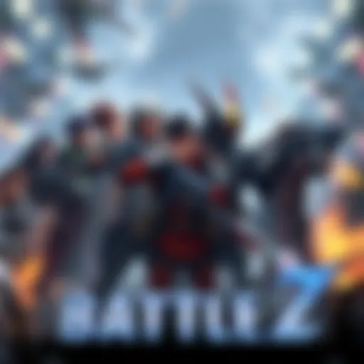 A group of diverse characters strategizing and preparing for battle in an action-packed game environment.