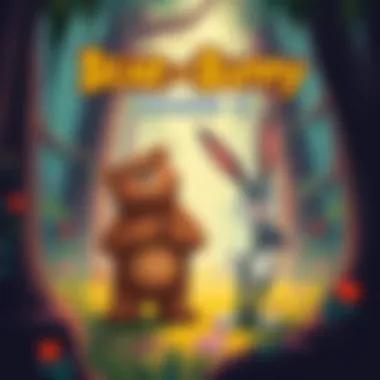 Bear and Bunny Volume 3 Cover Bear and Bunny standing together in a vibrant forest, ready for their next adventure