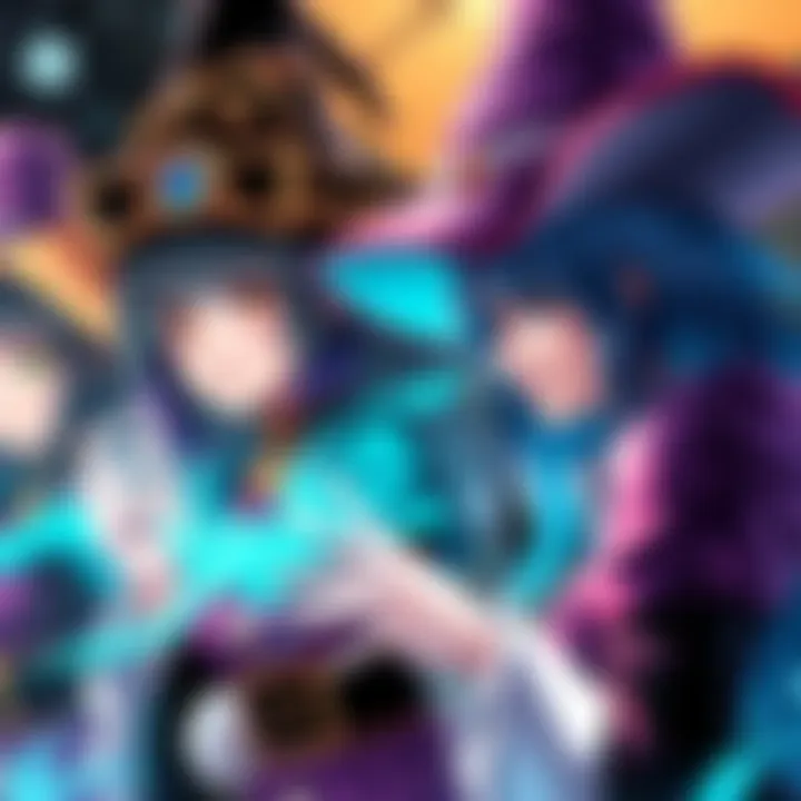 A collection of popular manga witches showcasing their unique styles and beauty