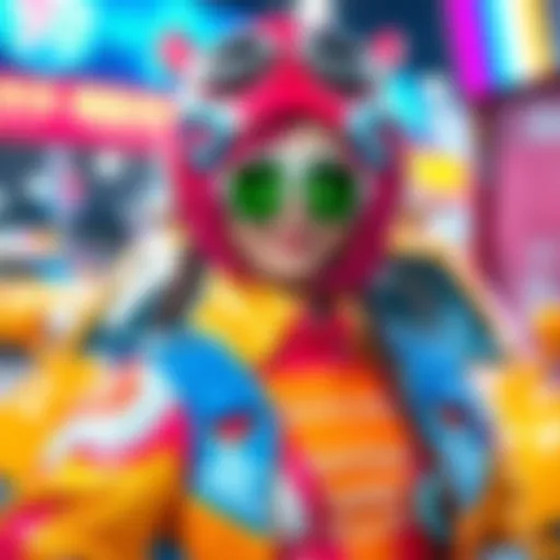 AkemiMikaido showcases a colorful Beeg Car Raora cosplay with vibrant costume details and a playful expression.