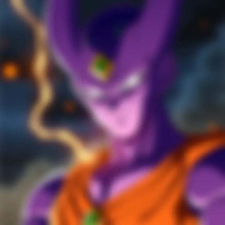 Beerus, the God of Destruction, looks concerned as he contemplates the consequences of his actions in Dragon Ball Super