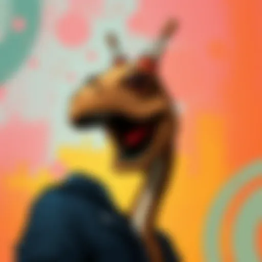 A drawing of a beheaded Pitou character on a colorful background, showing strong shock value