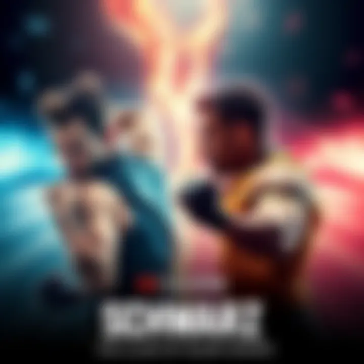 Two athletes, Bellion and Schwarz, face off in a competitive match, showcasing their skills and strength.