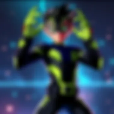 Art of Four Arms as a Jojo's Stand, showcasing unique design elements