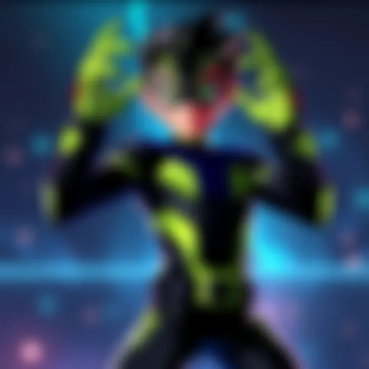 Art of Four Arms as a Jojo's Stand, showcasing unique design elements