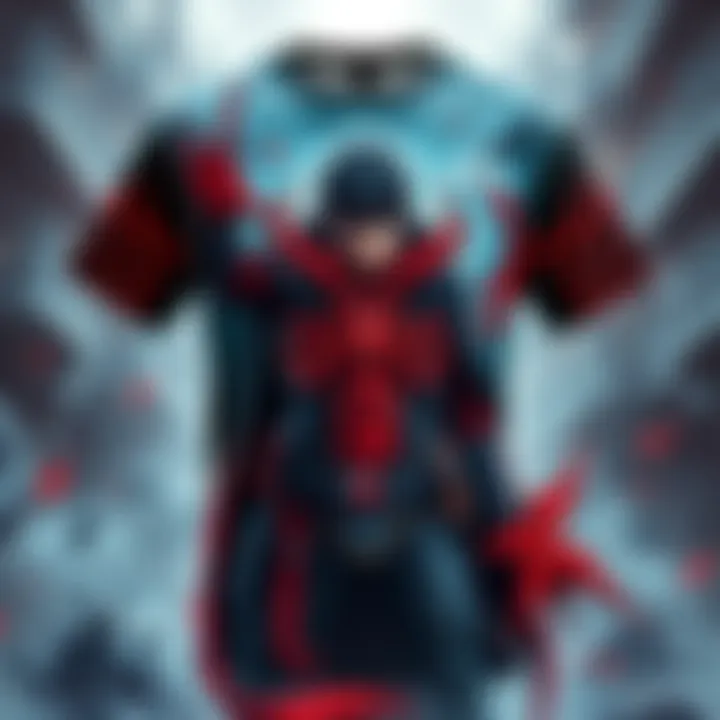 A custom shirt featuring impressive fan art of the Berserk manga by the artist bleach.