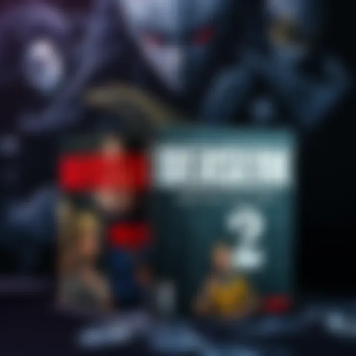 A collection of Berserk Master Edition manga volumes, with Volume 2 prominently displayed, set against a dark background depicting elements from the series.