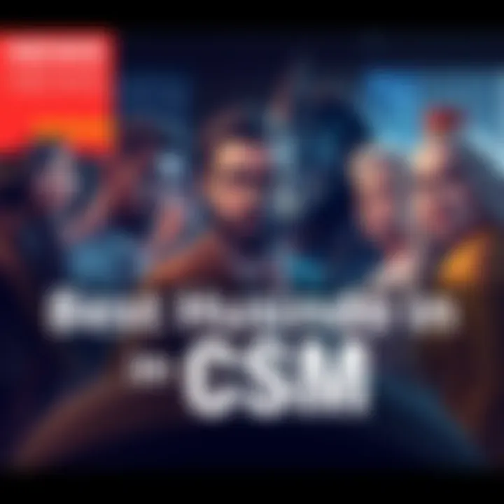 A group of diverse characters from CSM, each showcasing unique traits and appeal, gathered in a friendly debate setting.