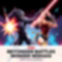 Beyonder vs Wonder Woman Beyonder and Wonder Woman face off in an intense battle, showcasing their powers and strategies in a vibrant comic book style
