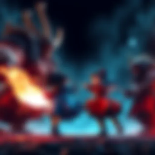 Big Mom and Base Kaido are standing in battle poses, showing their strengths and readiness to fight, highlighting their power dynamics.