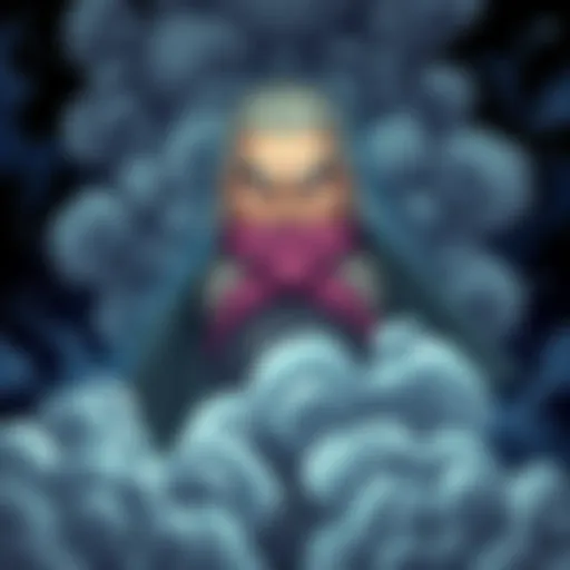 Big Mom depicted with a fierce expression, surrounded by swirling storm clouds, symbolizing her controversial decisions in the latest chapter.