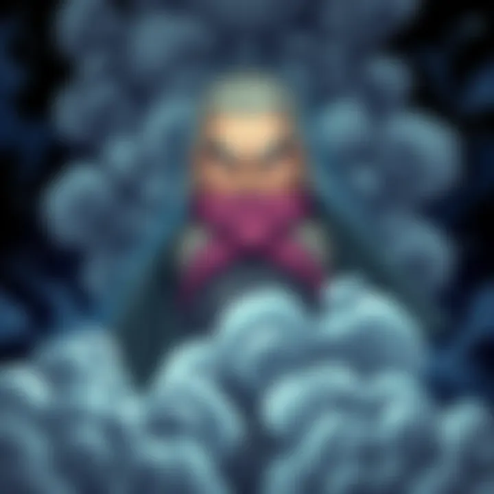 Big Mom in Chapter 1163 Big Mom depicted with a fierce expression, surrounded by swirling storm clouds, symbolizing her controversial decisions in the latest chapter.