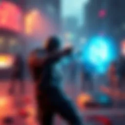 A scene showing a video game character using a time rewind ability in Bites the Dust, with a glowing visual effect around them.