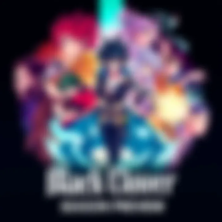 Black Clover Season Preview A colorful illustration showcasing key characters from Black Clover with action poses, highlighting the excitement for the upcoming season.