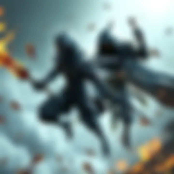 A visual representation of Black Crane and Soul Reaper showcasing a powerful character with enhanced abilities and reduced cooldowns in action.