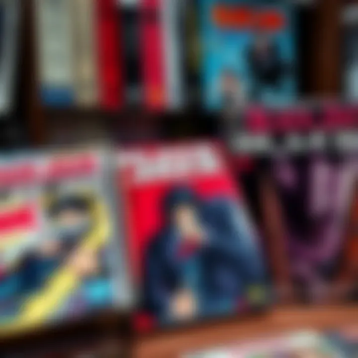 Rare first edition comic books of Black Jack Vol 5-8 and Ode to Kirihito on display, highlighting shelf wear but appealing to collectors.