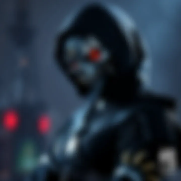 Gel Ustin in an impressive Black Reaper Kaneki costume, featuring dark clothing, a striking mask, and detailed accessories that highlight the character's fierce look.