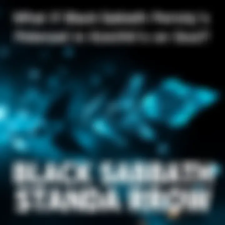 Black Sabbath Stand Arrow A black arrow with glowing energy aimed at Koichi, symbolizing danger and fate, with a dark background.